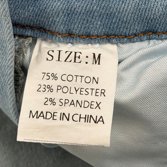 NWD Acydar Denim Overalls Womens Size Medium Light Wash Stretch Blue Jeans Bibs - Picture 8 of 13